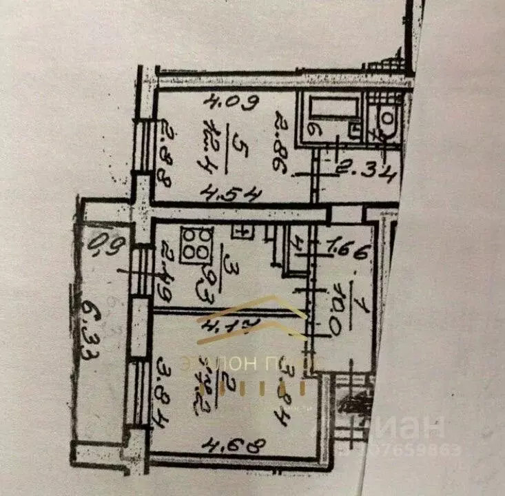 2-к кв. Санкт-Петербург Долгоозерная ул., 5К1 (53.3 м) - Фото 2
