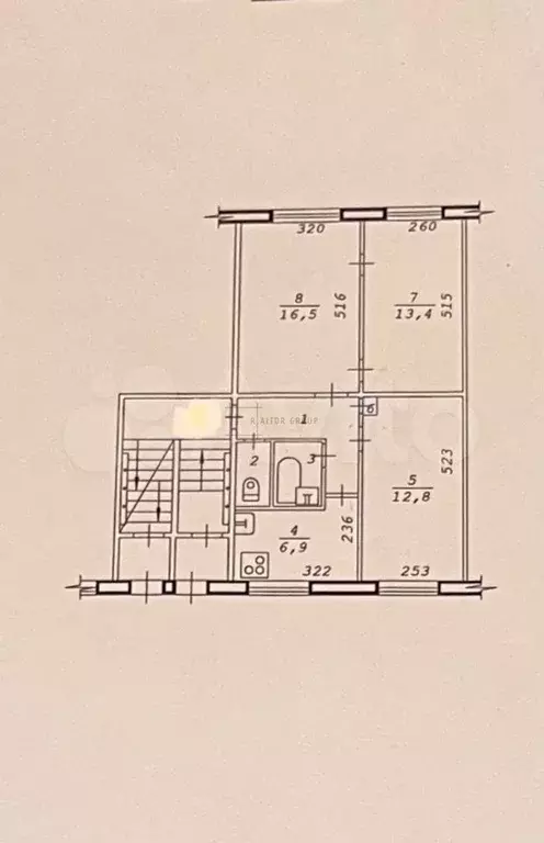 3-к. квартира, 59 м, 1/5 эт. - Фото 0