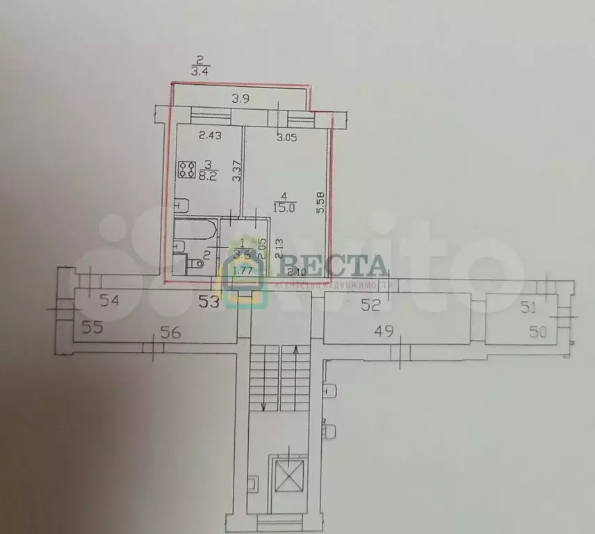 1-к. квартира, 30,2 м, 7/9 эт. - Фото 0