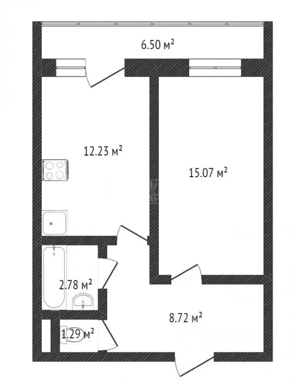 1-к кв. Тюменская область, Тюмень Широтная ул., 217 (42.4 м) - Фото 1