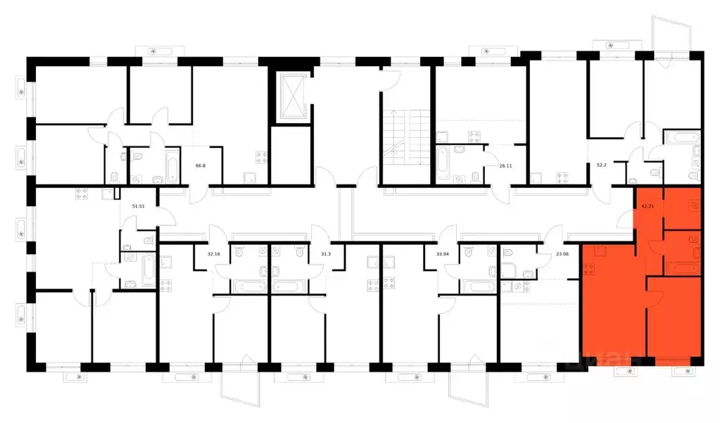 1-к кв. Бурятия, Улан-Удэ ул. Шмидта (42.21 м) - Фото 2