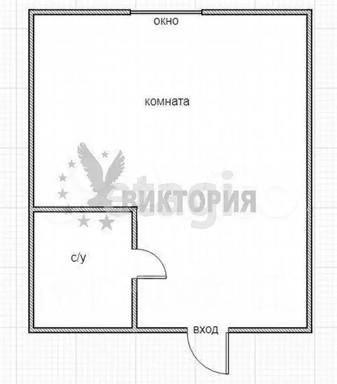 1-к. квартира, 15 м, 9/9 эт. - Фото 0