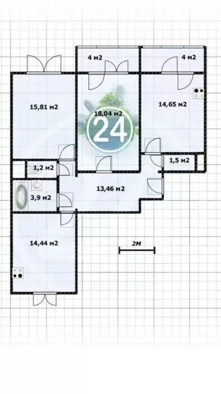 3-комнатная квартира: Самара, Демократическая улица, 166 (91 м) - Фото 1