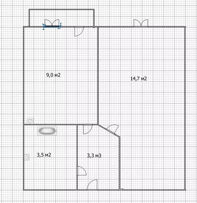 1-к кв. Башкортостан, Уфа ул. Испытателей, 21 (30.2 м) - Фото 2
