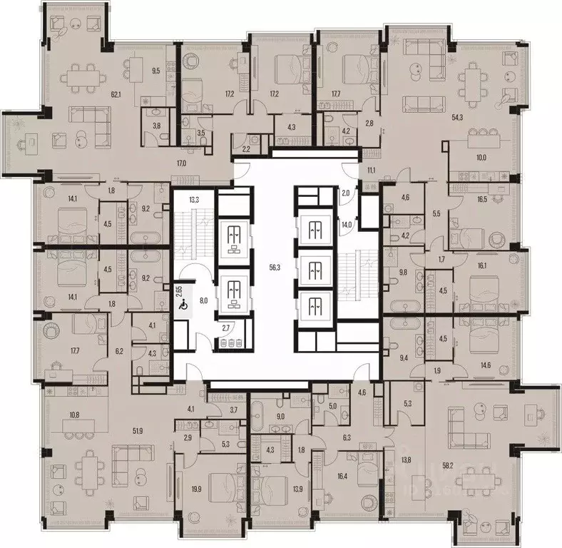 4-к кв. Москва Летниковская ул., 11к1 (166.4 м) - Фото 1