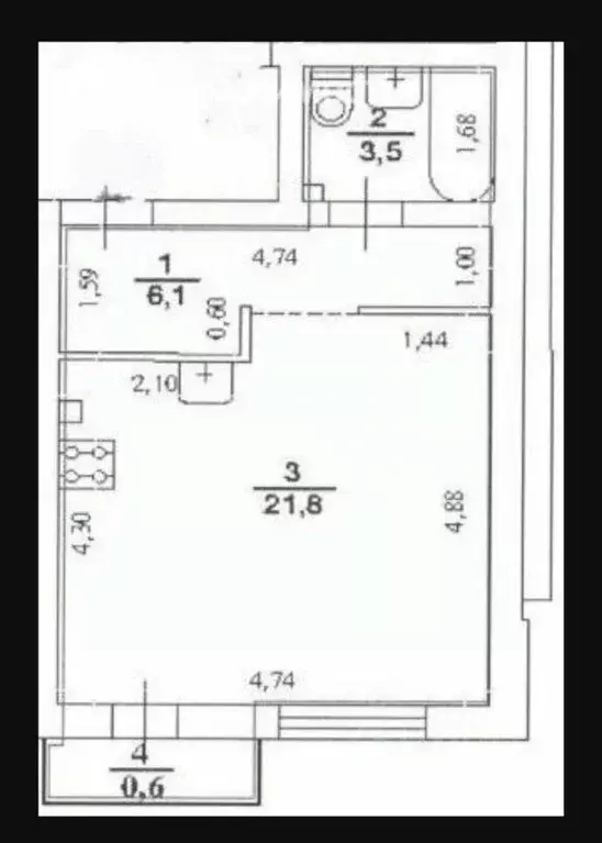 1-к кв. Нижегородская область, Нижний Новгород д. Кусаковка, ул. ... - Фото 2