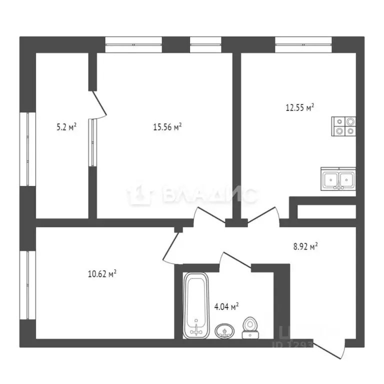 2-к кв. Пензенская область, Пенза ул. 65-летия Победы, 24 (57.0 м) - Фото 1