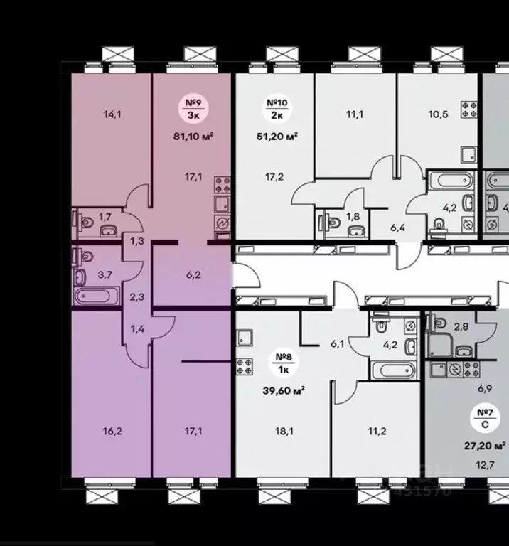 3-к кв. Московская область, Ленинский городской округ, Дрожжино пгт ... - Фото 2