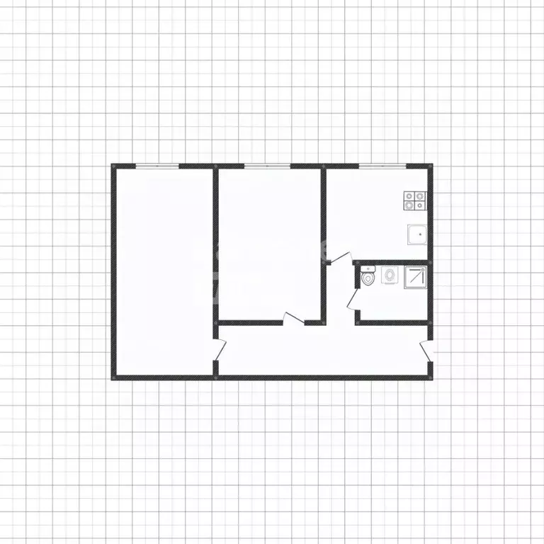 2-к кв. Липецкая область, Липецк ул. Валентины Терешковой, 4/2 (45.0 ... - Фото 2