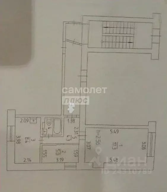 2-к кв. Пермский край, Пермь ул. Чернышевского, 2 (39.8 м) - Фото 1