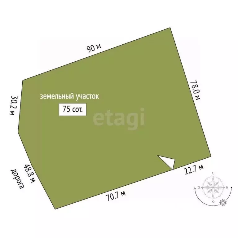 Участок в Костромская область, Костромской район, Чернопенское с/пос, ... - Фото 2