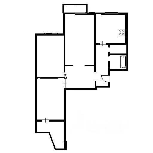 3-к кв. Москва Хорошевское ш., 50К2 (75.1 м) - Фото 1