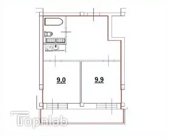 2-к кв. Ленинградская область, Отрадное Кировский район, ул. Гагарина, ... - Фото 1