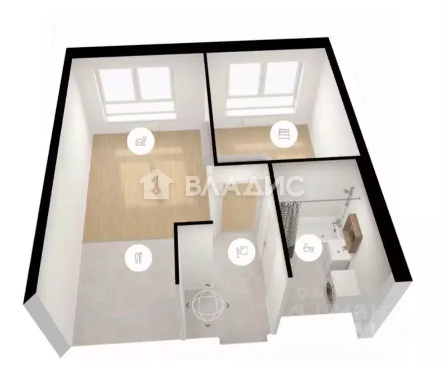 1-к кв. Москва проезд 1-й Нижнелихоборский, 1 (35.3 м) - Фото 1