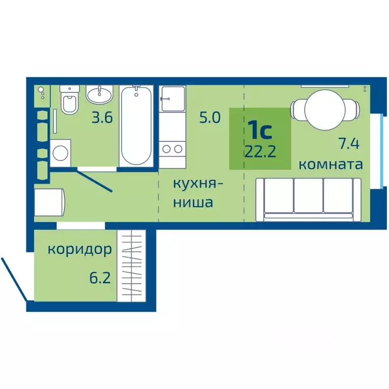 1-к кв. Пермский край, Пермь Вышка II мкр, Патриот жилой комплекс ... - Фото 0