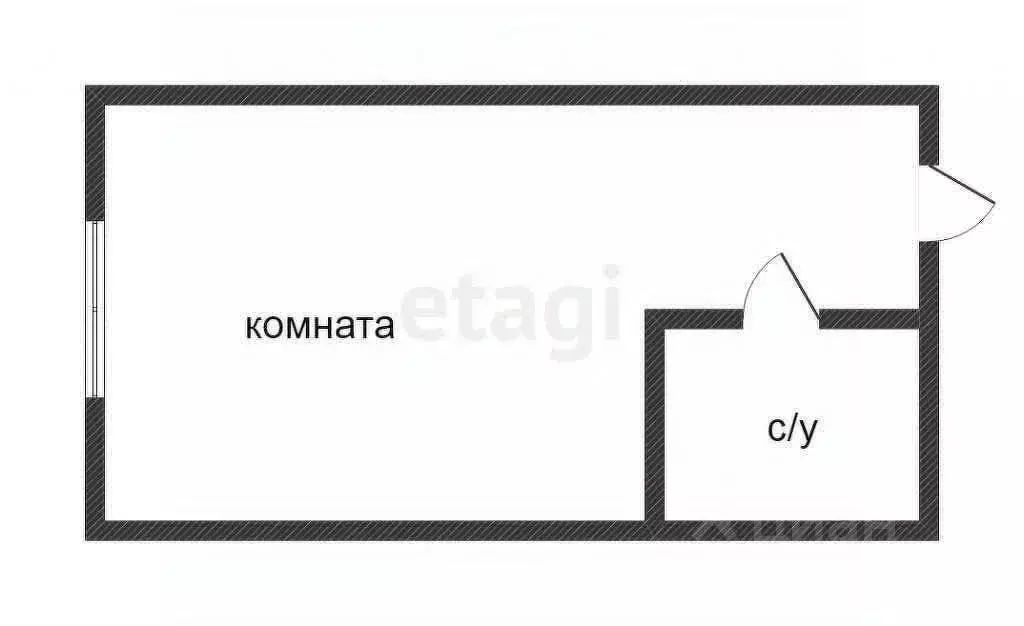 Студия Приморский край, Владивосток Стрелковая ул., 18к1 (24.3 м) - Фото 1