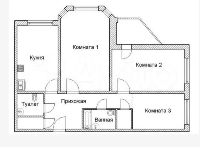 3-к. квартира, 80,3 м, 16/17 эт. - Фото 0