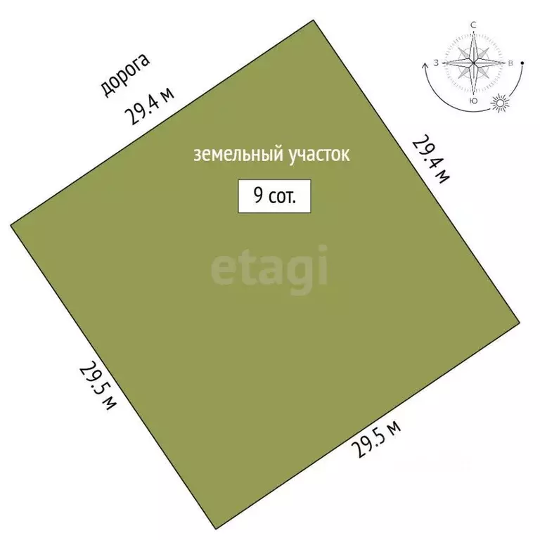 Участок в Ханты-Мансийский АО, Сургутский район, Солнечный с/пос, ... - Фото 2