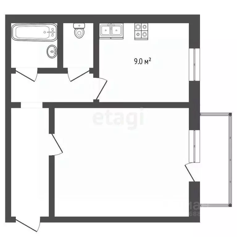 1-к кв. Хабаровский край, Советско-Гаванский район, Майский рп ... - Фото 2