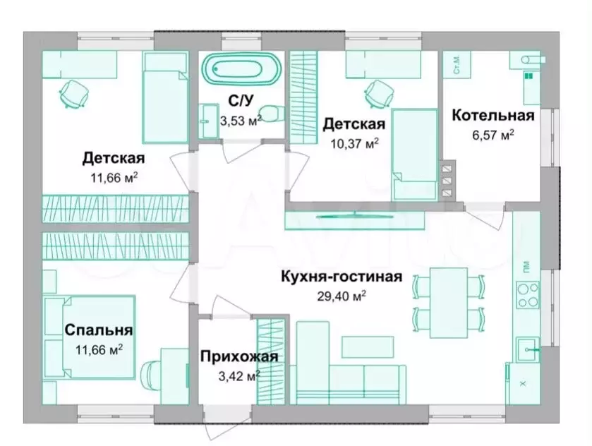 Дом 85 м на участке 8 сот. - Фото 0