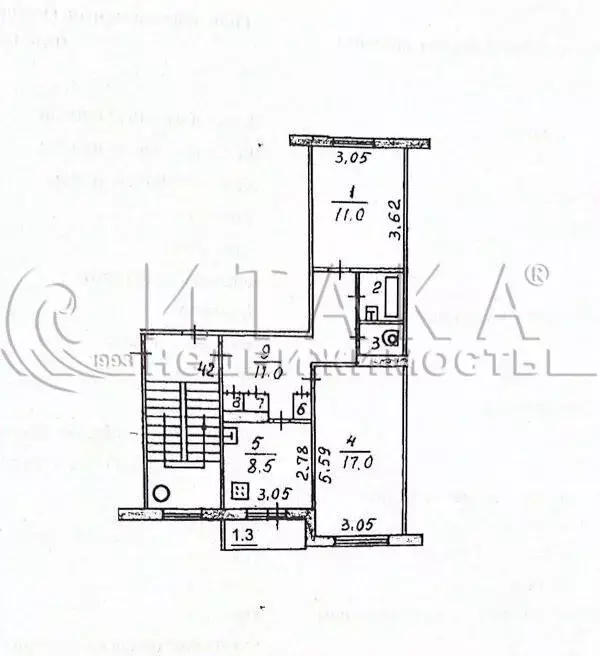 2-к кв. Псковская область, Псков Стахановская ул., 19 (52.6 м) - Фото 0