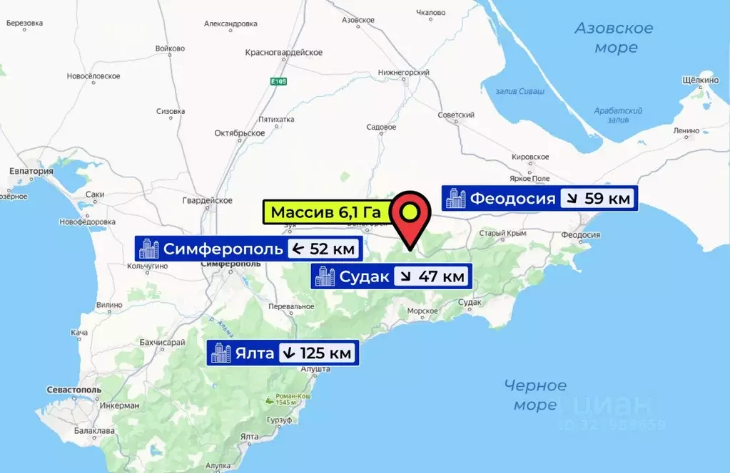 Участок в Крым, Белогорский район, Богатовское с/пос  (6.1 сот.) - Фото 2