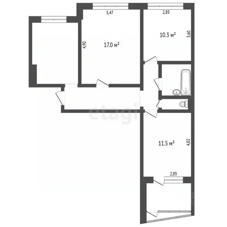 3-к кв. Владимирская область, Ковров ул. Строителей, 22 (63.0 м) - Фото 2