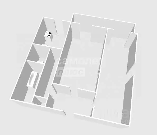 2-к кв. Ульяновская область, Ульяновск ул. Александра Невского, 2Бк3 ... - Фото 2