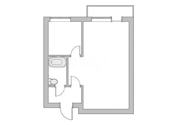 1-комнатная квартира: Богородицк, микрорайон Западный, 4 (30.8 м) - Фото 1