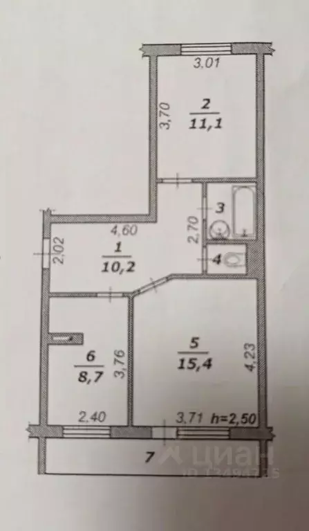 2-к кв. Белгородская область, Белгородский район, Дубовское с/пос, ... - Фото 2