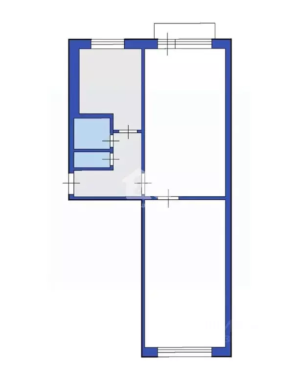 2-к кв. Кемеровская область, Кемерово просп. Шахтеров, 34А (42.0 м) - Фото 0