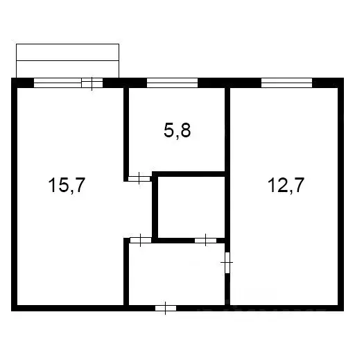 2-к кв. Новосибирская область, Искитим Вокзальная ул., 1 (40.0 м) - Фото 1