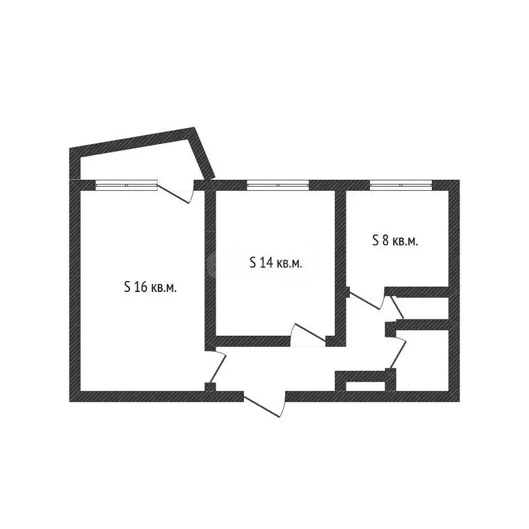 3-комнатная квартира: Бийск, улица Владимира Короленко, 35 (52.6 м) - Фото 1