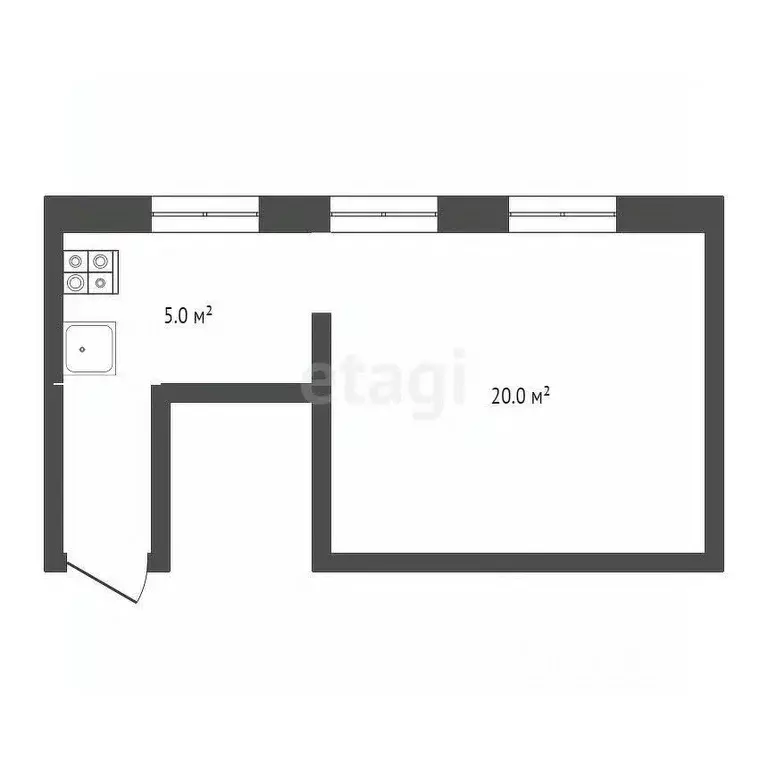 1-к кв. Саратовская область, Балашов Балашов-5 мкр,  (22.0 м) - Фото 2