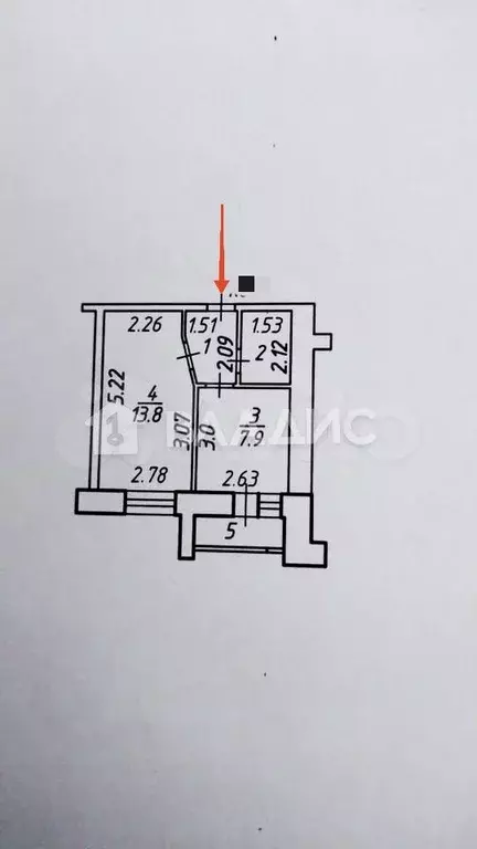 1-к. квартира, 29 м, 8/9 эт. - Фото 0