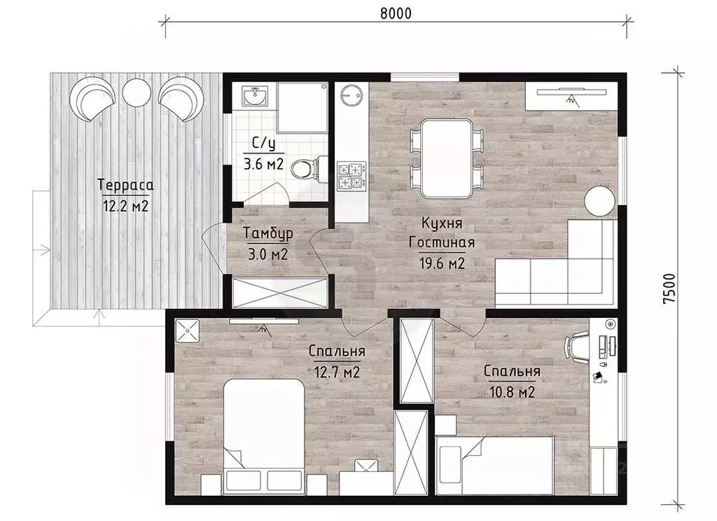 Дом в Красноярский край, Красноярск Октябрьское-2 СНТ, 25/1 (70 м) - Фото 0