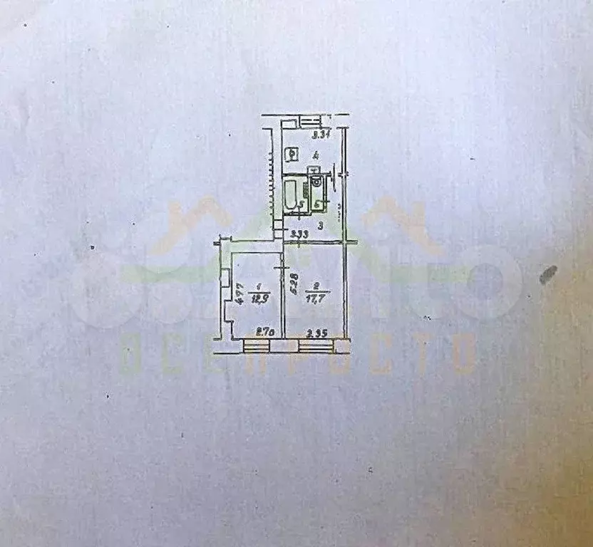 2-к. квартира, 50 м, 5/5 эт. - Фото 0