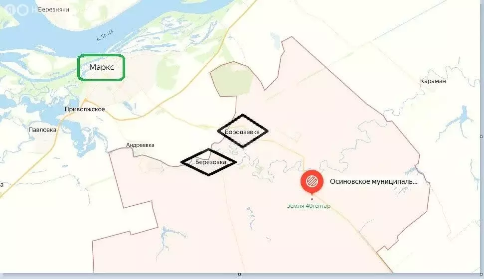 Участок в Марксовский район, Осиновское муниципальное образование, ... - Фото 1
