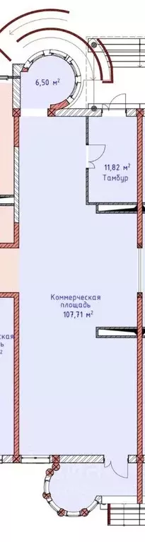 Помещение свободного назначения в Чеченская республика, Грозный просп. ... - Фото 2
