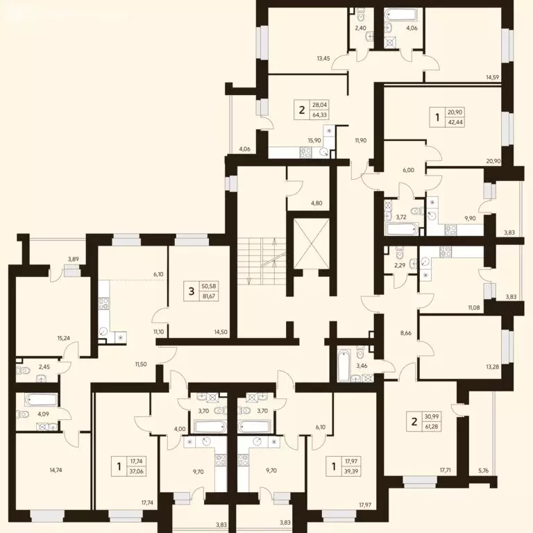 3-комнатная квартира: Уфа, улица Ахметова, 296/2 (80.7 м) - Фото 2