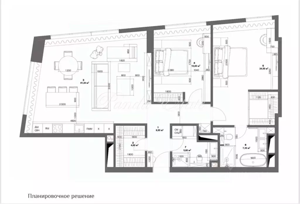 3-к кв. Москва Мытная ул., 40к4 (110.0 м) - Фото 1