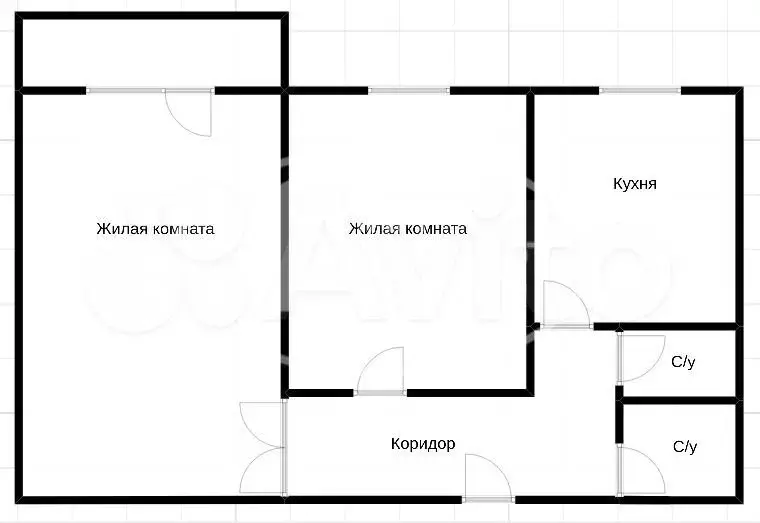 2-к. квартира, 50 м, 5/5 эт. - Фото 0