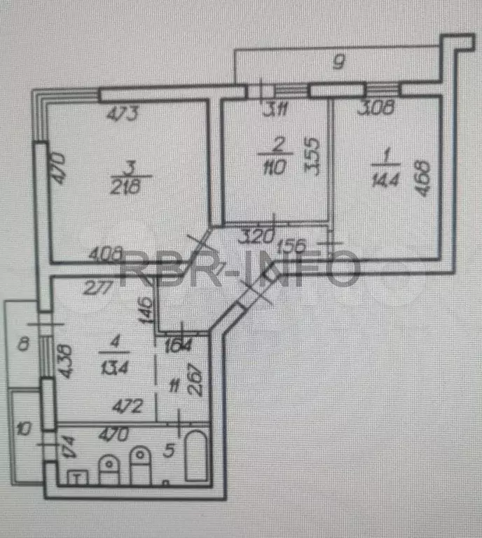 3-к. квартира, 90,6 м, 7/12 эт. - Фото 0