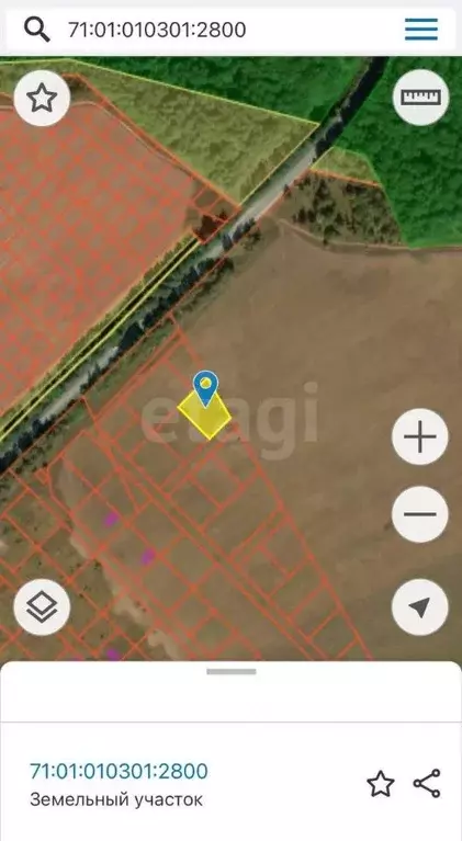 Участок в Тульская область, Алексин городской округ, д. Мясоедово  ... - Фото 2