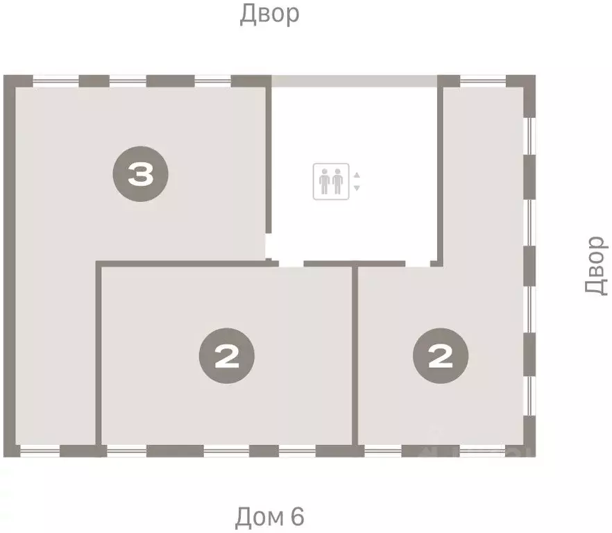 2-к кв. Тюменская область, Тюмень Мысовская ул., 26к2 (68.26 м) - Фото 1