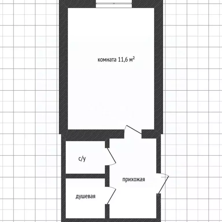 Комната Белгородская область, Белгород ул. Пушкина (11.6 м) - Фото 2