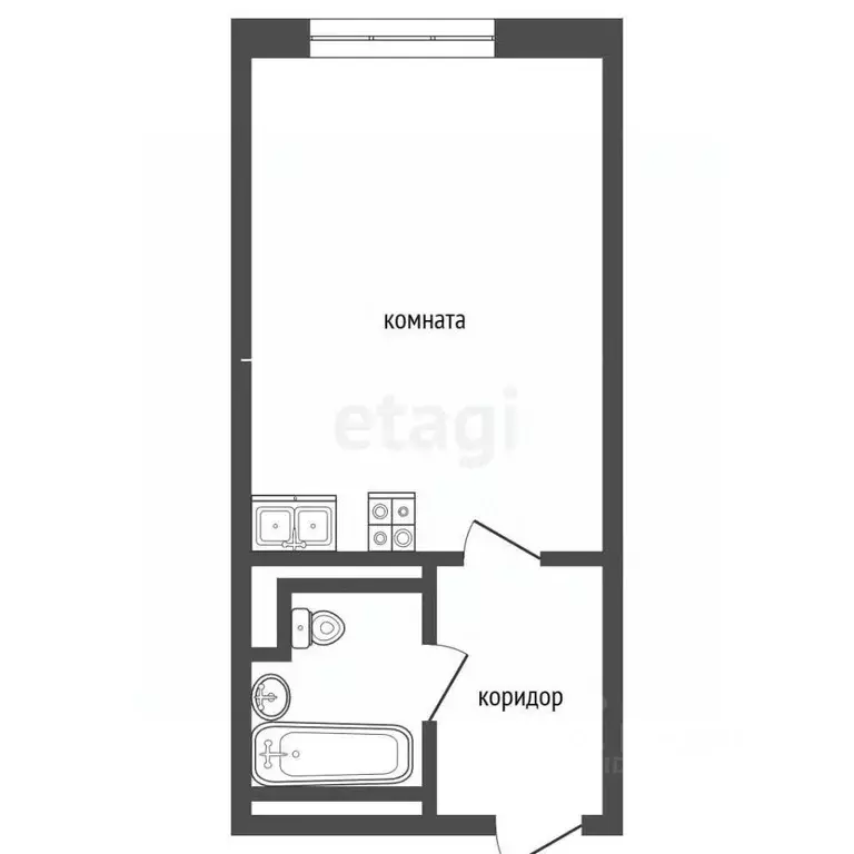 Комната Татарстан, Альметьевск просп. Габдуллы Тукая, 37 (18.2 м) - Фото 2