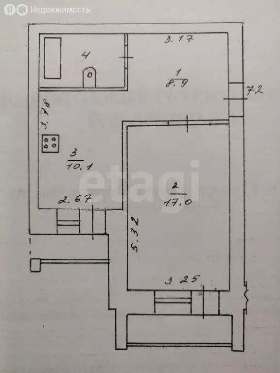 1-комнатная квартира: посёлок городского типа Оленино, улица Карла ... - Фото 1