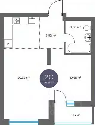 2-к кв. Новосибирская область, Новосибирск Академгородок мкр, ул. ... - Фото 1