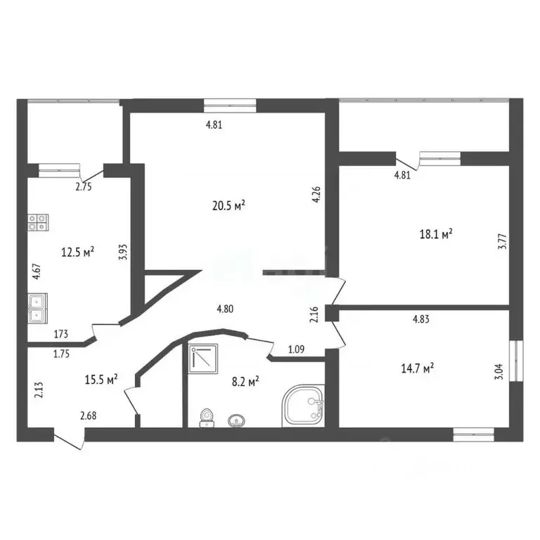 3-к кв. Марий Эл, Йошкар-Ола ул. Анникова, 10А (96.5 м) - Фото 1